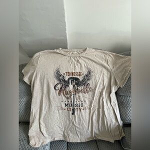 Maurices Beige Nashville Graphic Tee